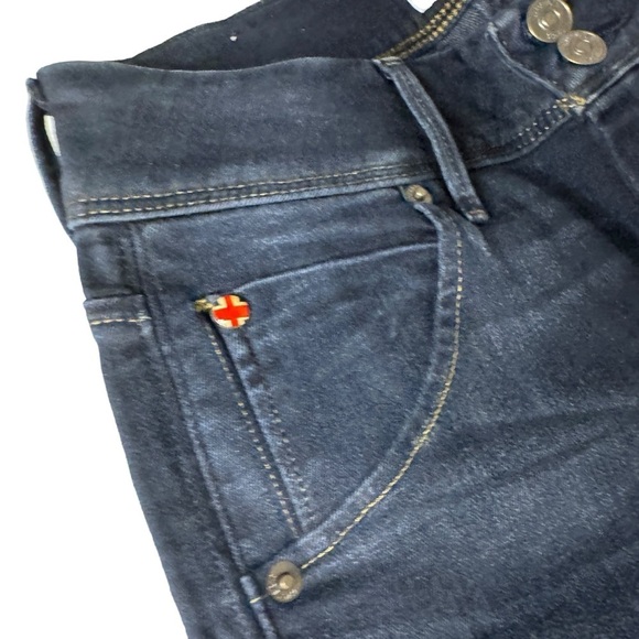 Hudson Cat Midrise Skinny w/ Step Hem dark wash womens jeans 26 LIKE NEW - Picture 6 of 14